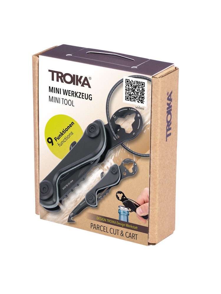 TROIKA Mini gereedschap PARCEL CUT & CART