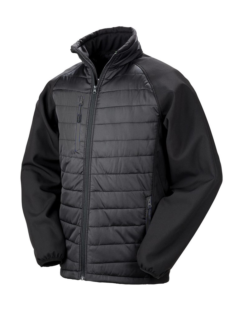 Compass Padded Softshell - Black/Black