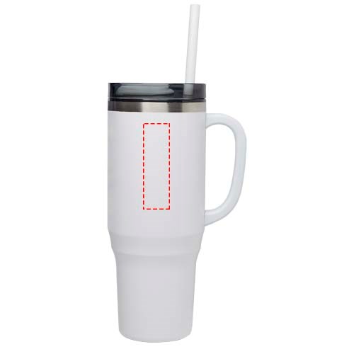 Melbourne 1200 ml RCS-gecertificeerde geïsoleerde beker met rietje