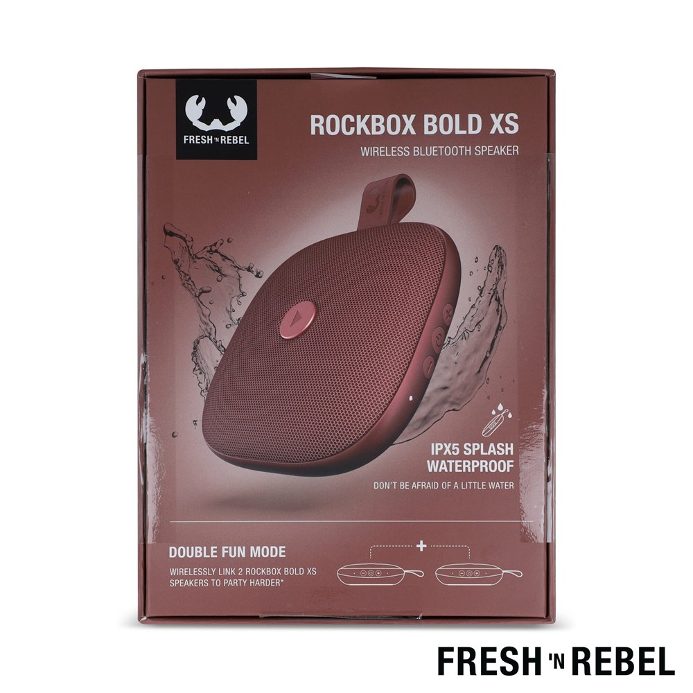 1RB5100 | Fresh 'n Rebel Rockbox Bold Xs splashproof TWS speaker 4W 1RB5100 | Fresh 'n Rebel Rockbox Bold Xs splashproof TWS speaker 4W