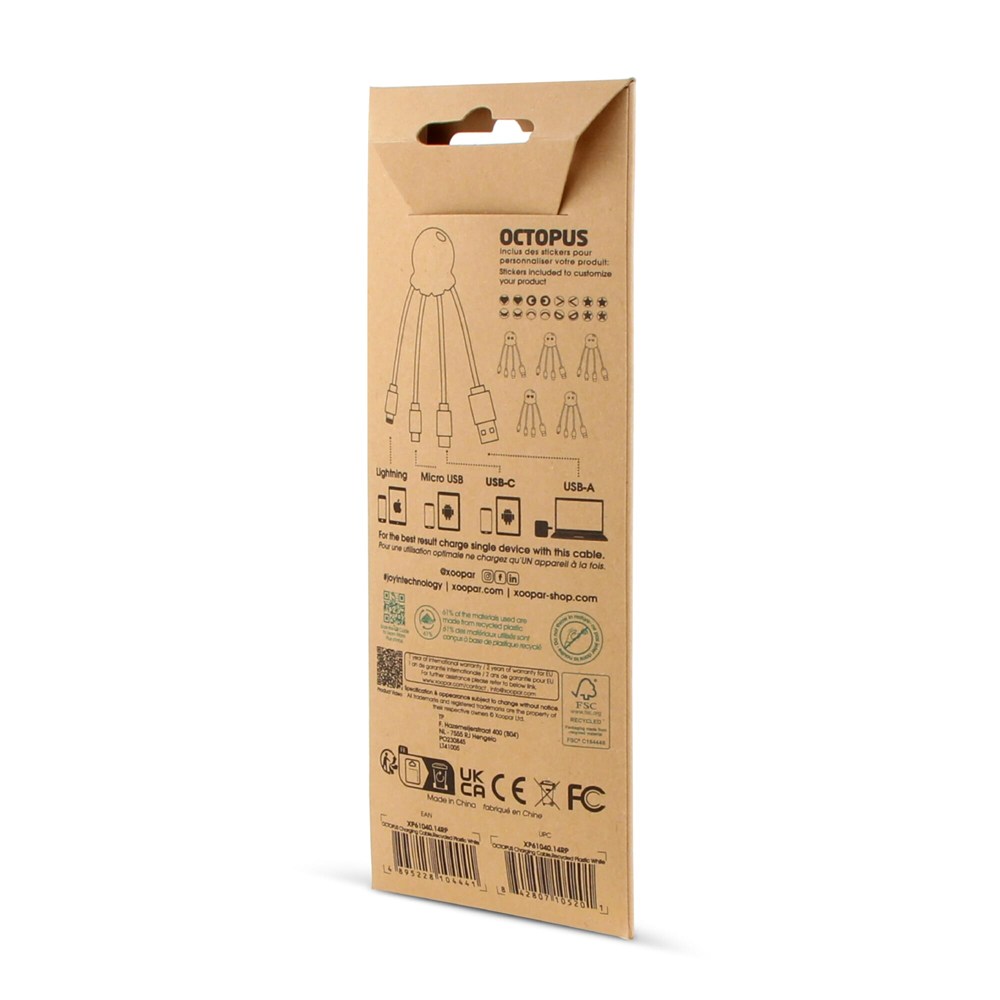 2087 | Xoopar Eco Octopus Charging cable 2087 | Xoopar Eco Octopus Charging cable