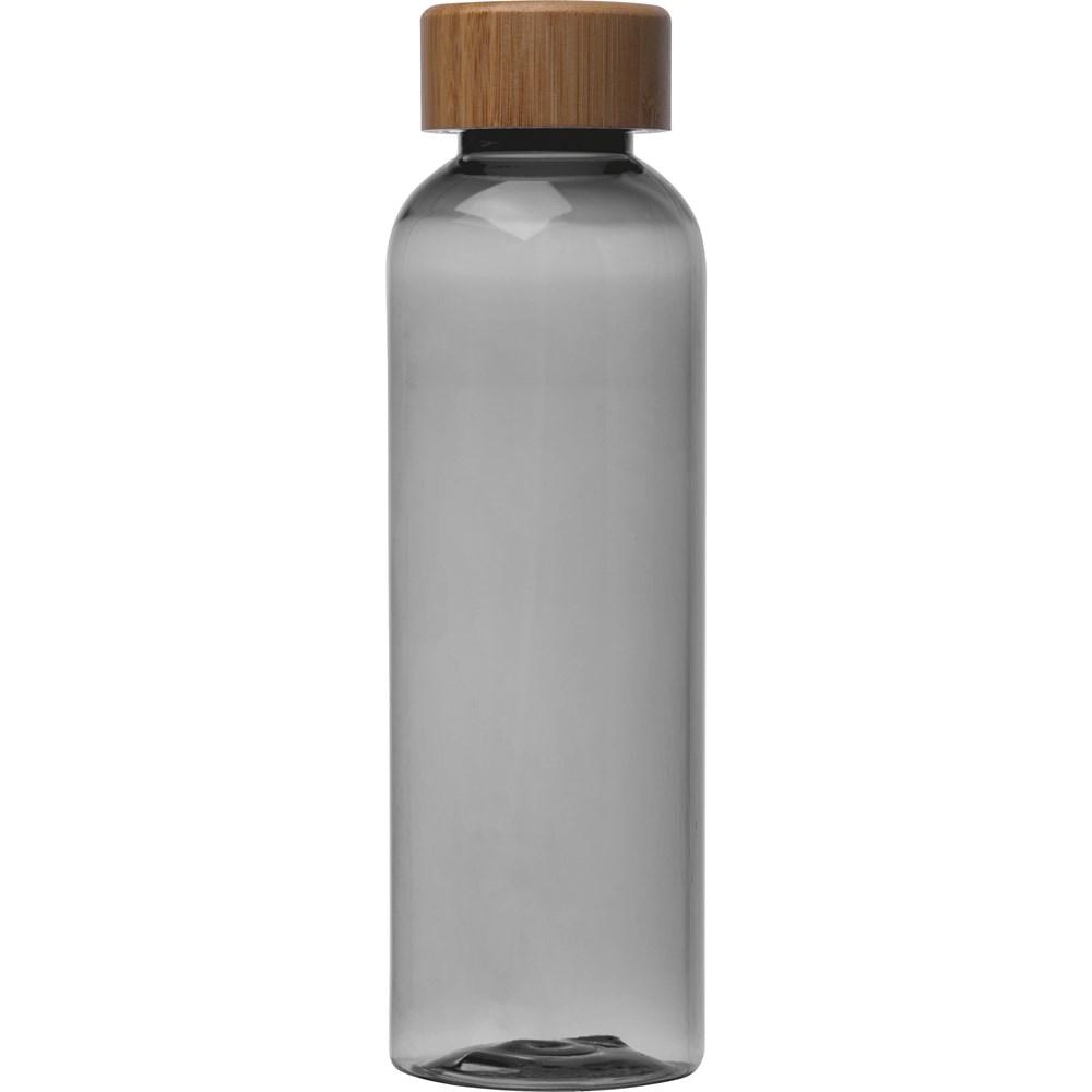 Kunststof PET drinkfles met bamboe schroefdop, 500 ml