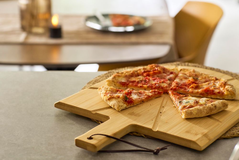 Pizzaplank Vale | Bamboe | Met snijder en spatel